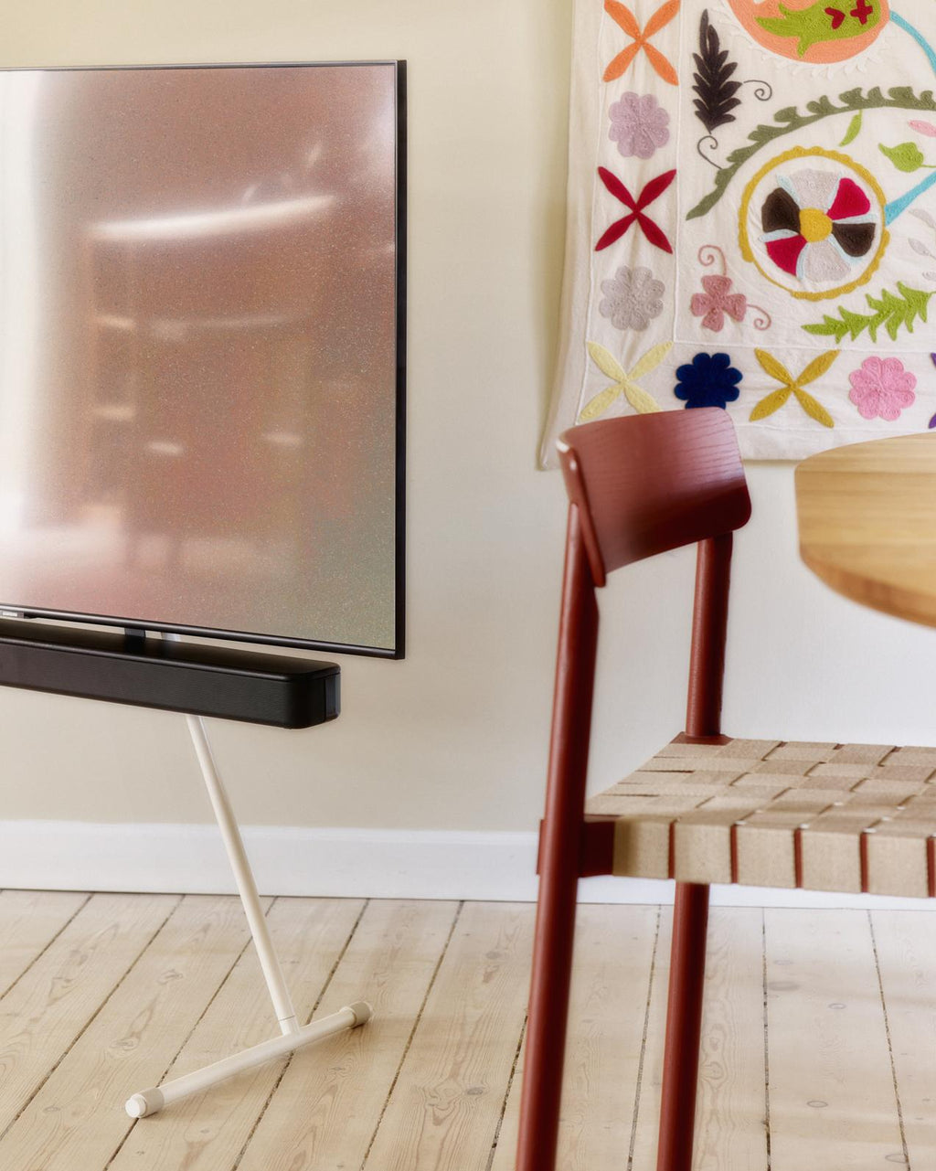 Pedestal Soundbar Bracket Brackets 001 Charcoal